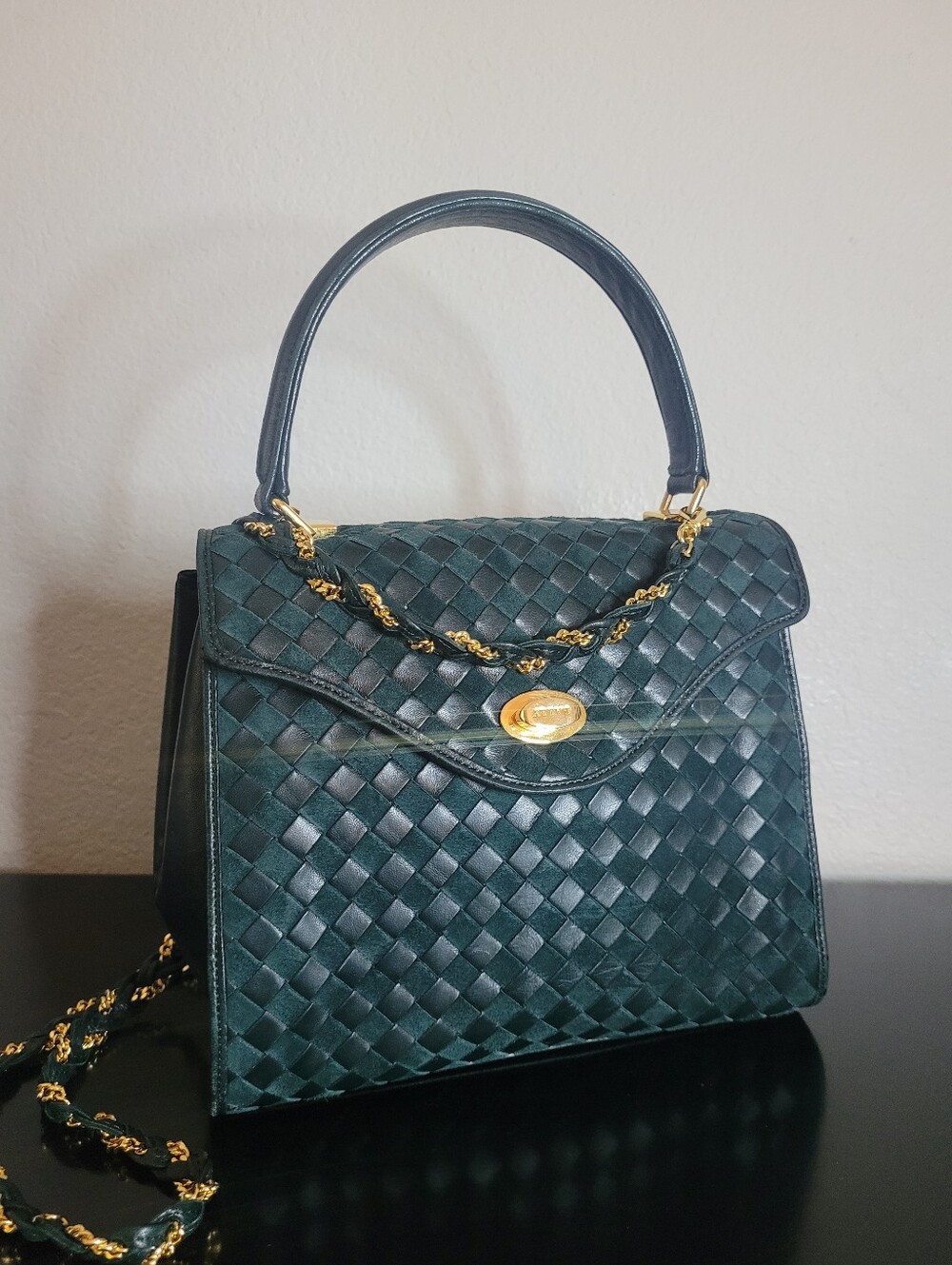 Bally top-handle woven crossbody bag - Picture 2 of 14
